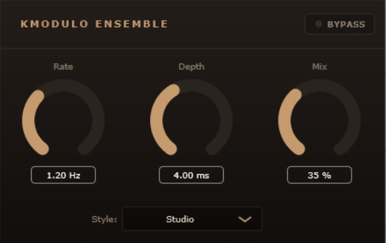 Chorus VST plugin interface